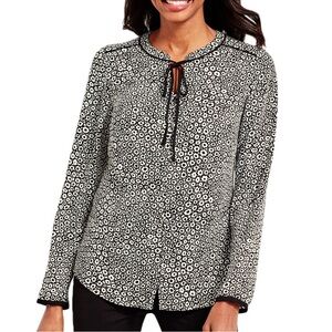 Talbots Top With Tie